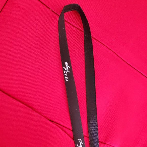 Suzi Chin for Maggy Boutique Red Satin Sleeveless Cocktail Dress | NWT | Size 2 - Picture 8 of 11